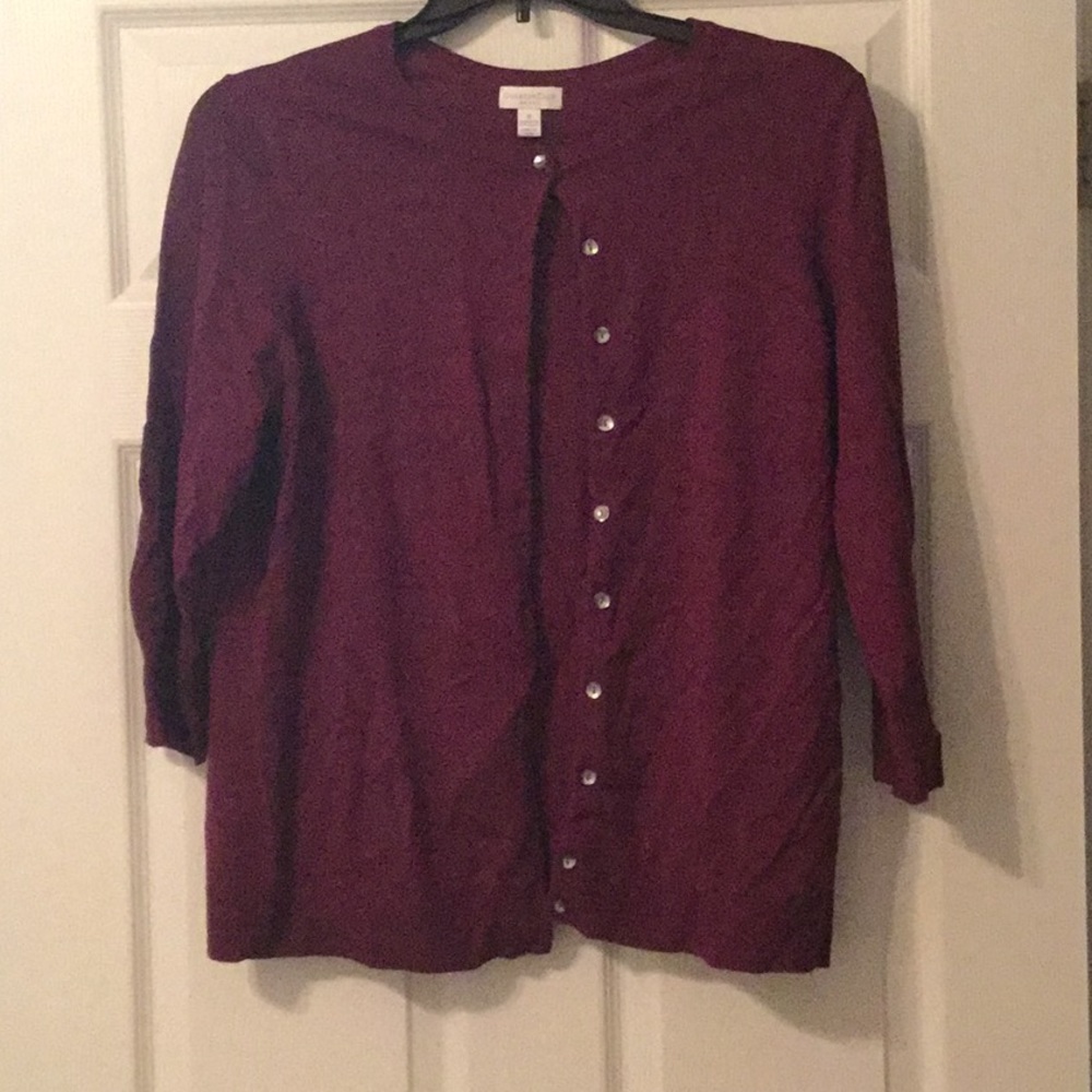 Button down sweater